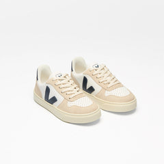 V-10 LEATHER WHITE NAUTICO ALMOND