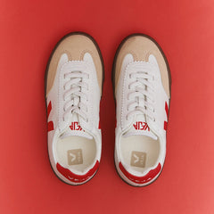 VOLLEY ELASTIC LACES LEATHER WHITE PIERRE PEKIN BARK