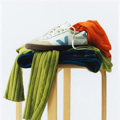 VOLLEY LEATHER WHITE AQUA BARK