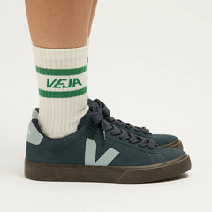 ICONIC SOCKS COTTON WHITE GREEN